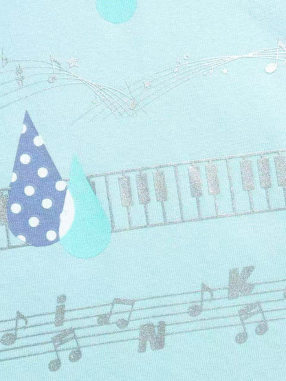 'Tune Dream' Cute Music Note Print Short Sleeve T-Shirt (Copy) AlielNosirrah