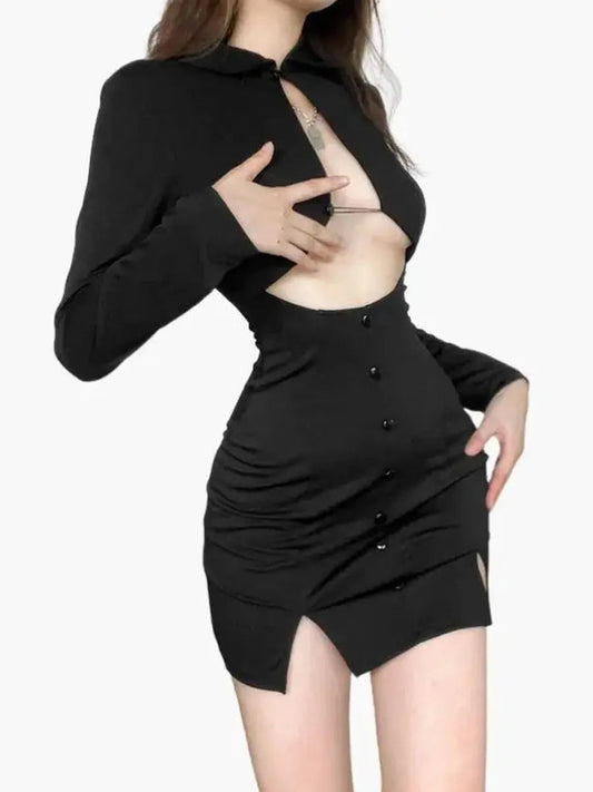 'Candid' Sexy Hollow Out Slit Dress AlielNosirrah