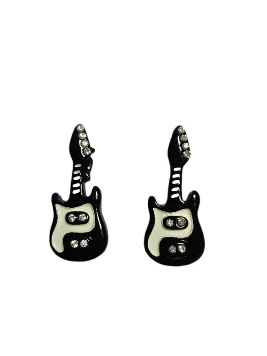 'Punk Princess' Kawaii Punk Guitar Earrings AlielNosirrah