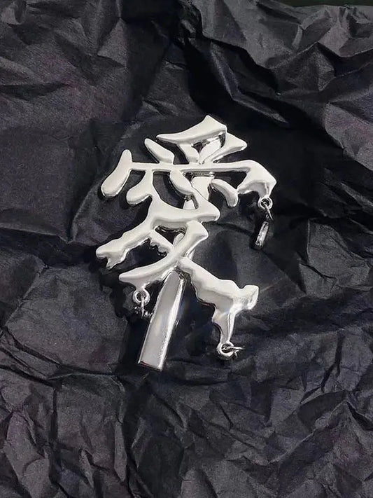 'Lovin' Dripping Characters Silver Hair Pin AlielNosirrah