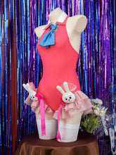Load image into Gallery viewer, &#39;hoshi no eye&#39; Anime Girl Bunny Pink Bodysuit AlielNosirrah
