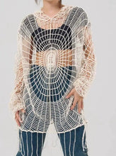 Load image into Gallery viewer, &#39;Amnesia&#39; Spider Web Crochet Smock top AlielNosirrah
