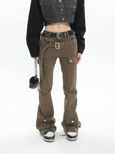 Load image into Gallery viewer, &#39;Attention&#39; Punk Buckle Cargo Pants AlielNosirrah
