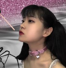 Load image into Gallery viewer, &#39;Barbie Dream&#39; Bling Sequins Pink Choker AlielNosirrah
