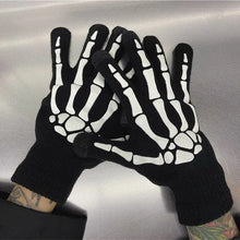 Load image into Gallery viewer, &#39;Bare Hands&#39; Dark Kawaii Goth Skull Skeleton Gloves AlielNosirrah
