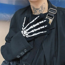 Load image into Gallery viewer, &#39;Bare Hands&#39; Dark Kawaii Goth Skull Skeleton Gloves AlielNosirrah
