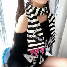 Load image into Gallery viewer, &#39;Belly&#39; Y2K Harajuku Stripe Scarf AlielNosirrah
