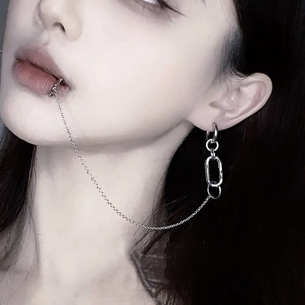 'Bite' Non-piercing Lip Ring Earring - AlielNosirrah