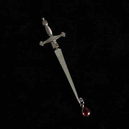 'Blade' Sword Dark Goth Ear Stud - AlielNosirrah