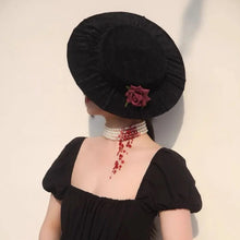 Load image into Gallery viewer, &#39;Bleeding Love&#39; Goth Vampire Halloween Necklace AlielNosirrah
