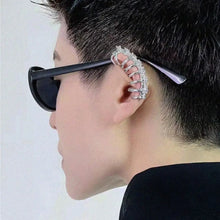 Load image into Gallery viewer, &#39;Bones&#39; Non-piercing Dark Goth Ear Cuffs
