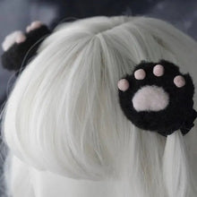 Load image into Gallery viewer, [Brenda] Dark Altgirls Cat Paws Hair Pins - AlielNosirrah
