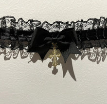 Load image into Gallery viewer, [Brenda] Lace Bowknot Cross Pendants Choker - AlielNosirrah
