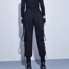 Load image into Gallery viewer, &#39;Bullets&#39; Dark High Waisted Cargo Pants - AlielNosirrah
