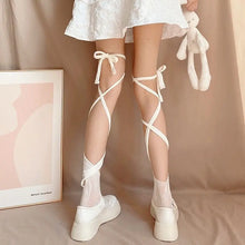 Load image into Gallery viewer, &#39;Bunch&#39; Lace Cross-straps Socks AlielNosirrah
