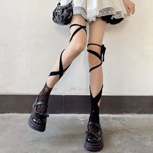 Load image into Gallery viewer, &#39;Bunch&#39; Lace Cross-straps Socks AlielNosirrah
