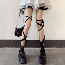 Load image into Gallery viewer, &#39;Bunch&#39; Lace Cross-straps Socks AlielNosirrah
