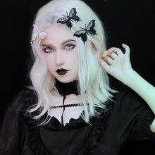Load image into Gallery viewer, &#39;Butterfly Effect&#39; Goth Embroidery Hair Pins AlielNosirrah
