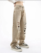 Load image into Gallery viewer, &#39;Cactus&#39; Grunge Oversized Distressed Ripped Denim Pants AlielNosirrah
