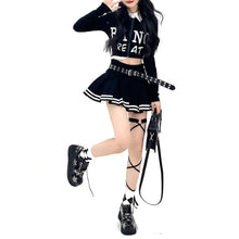 Load image into Gallery viewer, Carnival&#39; Pleated Striped Star Belt Skirt AlielNosirrah
