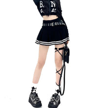 Load image into Gallery viewer, Carnival&#39; Pleated Striped Star Belt Skirt AlielNosirrah
