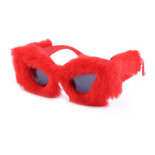 Load image into Gallery viewer, &#39;Cateye Lady&#39; Fluffy Frame Glasses AlielNosirrah
