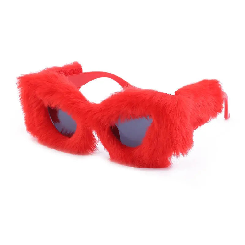 'Cateye Lady' Fluffy Frame Glasses AlielNosirrah