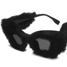 Load image into Gallery viewer, &#39;Cateye Lady&#39; Fluffy Frame Glasses AlielNosirrah
