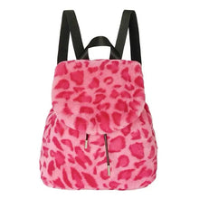 Load image into Gallery viewer, &#39;Cheetah&#39;  Pink Fluffy Fur Backpack AlielNosirrah
