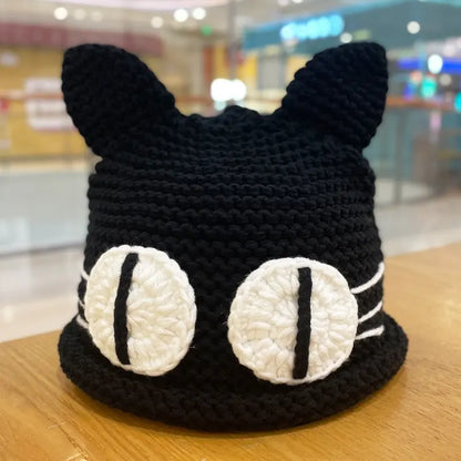 'Chinchilla Emo Style Cat Ears Knitted Hat AlielNosirrah