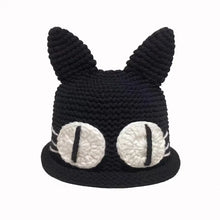 Load image into Gallery viewer, &#39;Chinchilla Emo Style Cat Ears Knitted Hat AlielNosirrah
