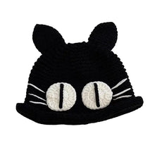 Load image into Gallery viewer, &#39;Chinchilla Emo Style Cat Ears Knitted Hat AlielNosirrah
