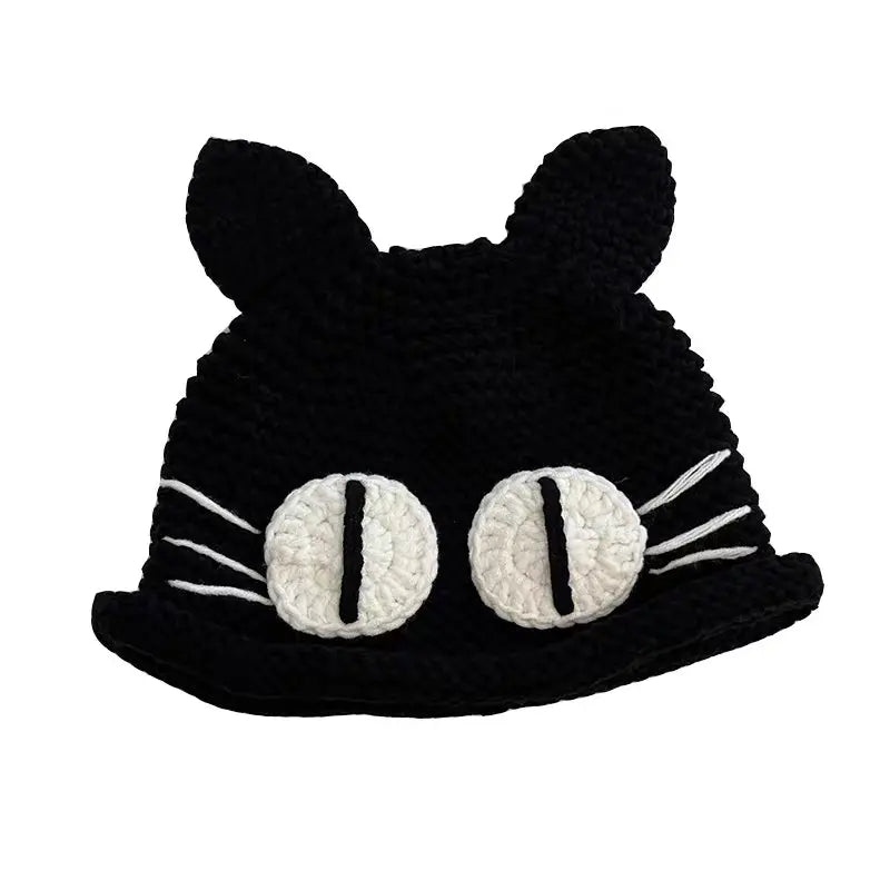 'Chinchilla Emo Style Cat Ears Knitted Hat AlielNosirrah