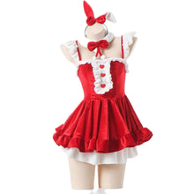 Load image into Gallery viewer, &#39;Christmas Rabbit&#39; Sweet Bunny Christmas Dress AlielNosirrah
