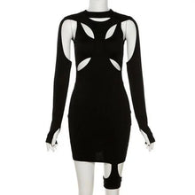 Load image into Gallery viewer, &#39;Cold &amp; Cruel&#39; Hollow-Out Mini Bodycon Dresses - AlielNosirrah
