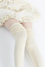 Load image into Gallery viewer, &#39;Cream&#39; Kawaii Cotton Loose Socks Tights AlielNosirrah
