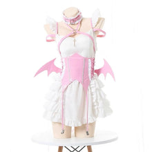 Load image into Gallery viewer, &#39;Cream Soda&#39; Ruffled Cross Strap Wings Corset Dress AlielNosirrah
