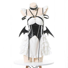 Load image into Gallery viewer, &#39;Cream Soda&#39; Ruffled Cross Strap Wings Corset Dress AlielNosirrah
