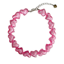 Load image into Gallery viewer, &#39;Cupid&#39; Pastel Colorful Heart Acrylic Choker Necklace AlielNosirrah

