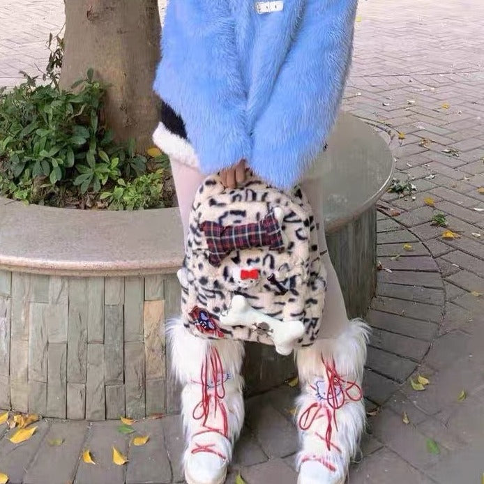 'Cute Bone' Kitty & Bones Kawaii Goth Backpack AlielNosirrah