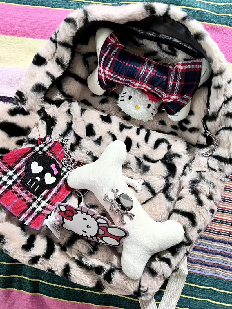 'Cute Bone' Kitty & Bones Kawaii Goth Backpack AlielNosirrah