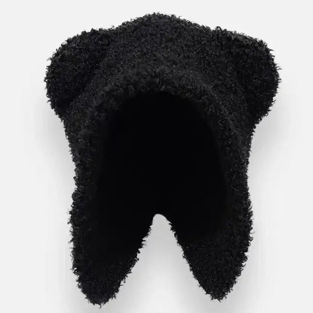 'Cutie Bear' Knitted Ear Muffs Hat AlielNosirrah