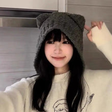 Load image into Gallery viewer, &#39;Cutie Bear&#39; Knitted Ear Muffs Hat AlielNosirrah
