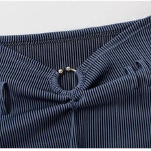Load image into Gallery viewer, &#39;Dandelion&#39; Stripped Hollow Out Stripped 2 Pcs Suit AlielNosirrah
