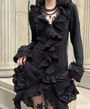 Load image into Gallery viewer, &#39;Dear Rosa&#39; Ruffle Knitted Sweater Dress AlielNosirrah
