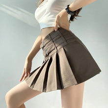 Load image into Gallery viewer, &#39;Desert&#39; Earthy Wasteland Punk Pleated Skirt AlielNosirrah
