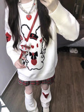 Load image into Gallery viewer, &#39;Diet Rabbit&#39; Kawaii Goth Oversized Sweater AlielNosirrah
