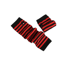 Load image into Gallery viewer, &#39;Divide&#39; Anime Striped Long Sleeves Gloves AlielNosirrah
