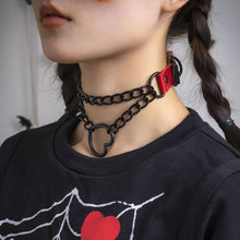 Load image into Gallery viewer, &#39;Dope Lovers&#39; Chains &amp; Heart Choker AlielNosirrah
