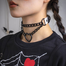 Load image into Gallery viewer, &#39;Dope Lovers&#39; Chains &amp; Heart Choker AlielNosirrah
